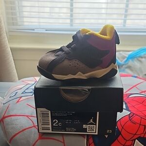 Jordan Kids' Sneakers - Black, Purple, Yellow 2C